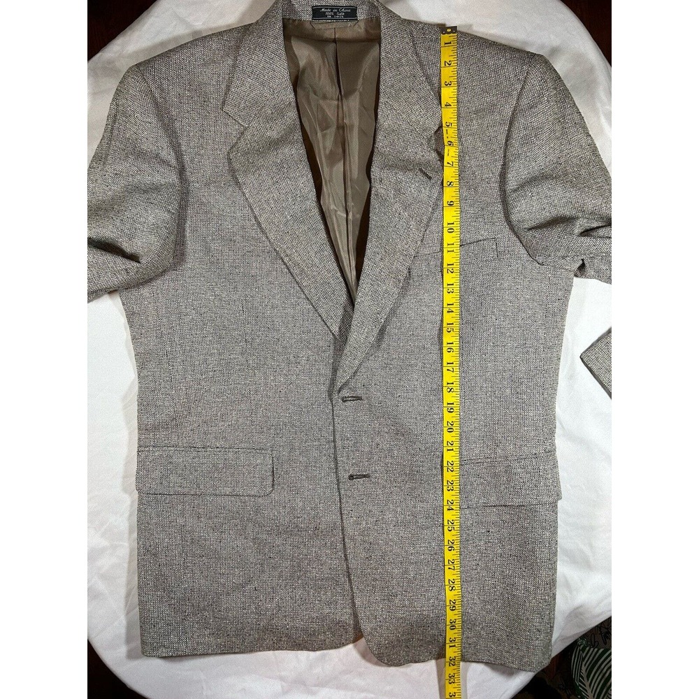 Bernard Altmann Couture Men’s 100% Silk Sport Coat Blazer Jacket 44R - Picture 8 of 11